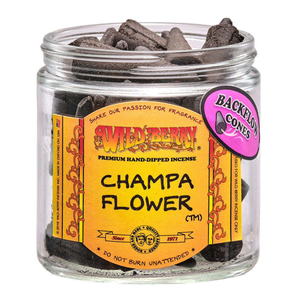 フラワー・ガーデニング Invisible ink. WOODLAND THE BASE Champa Flower Backflow Cones – Wild Berry Incense
