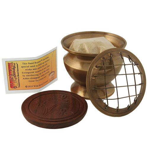 Small Sand Burner w/Plate – Wild Berry Incense