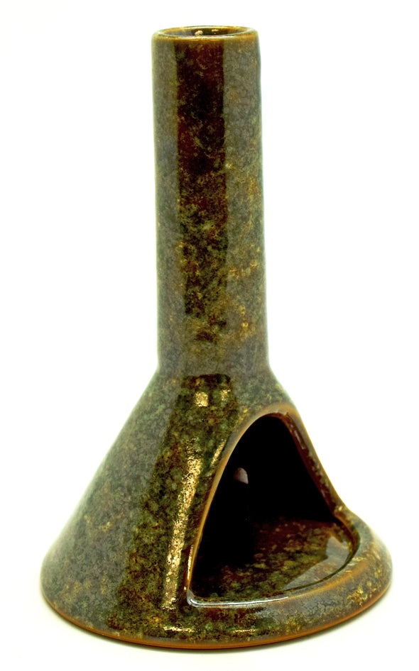 Olive Ceramic Chimney Burner