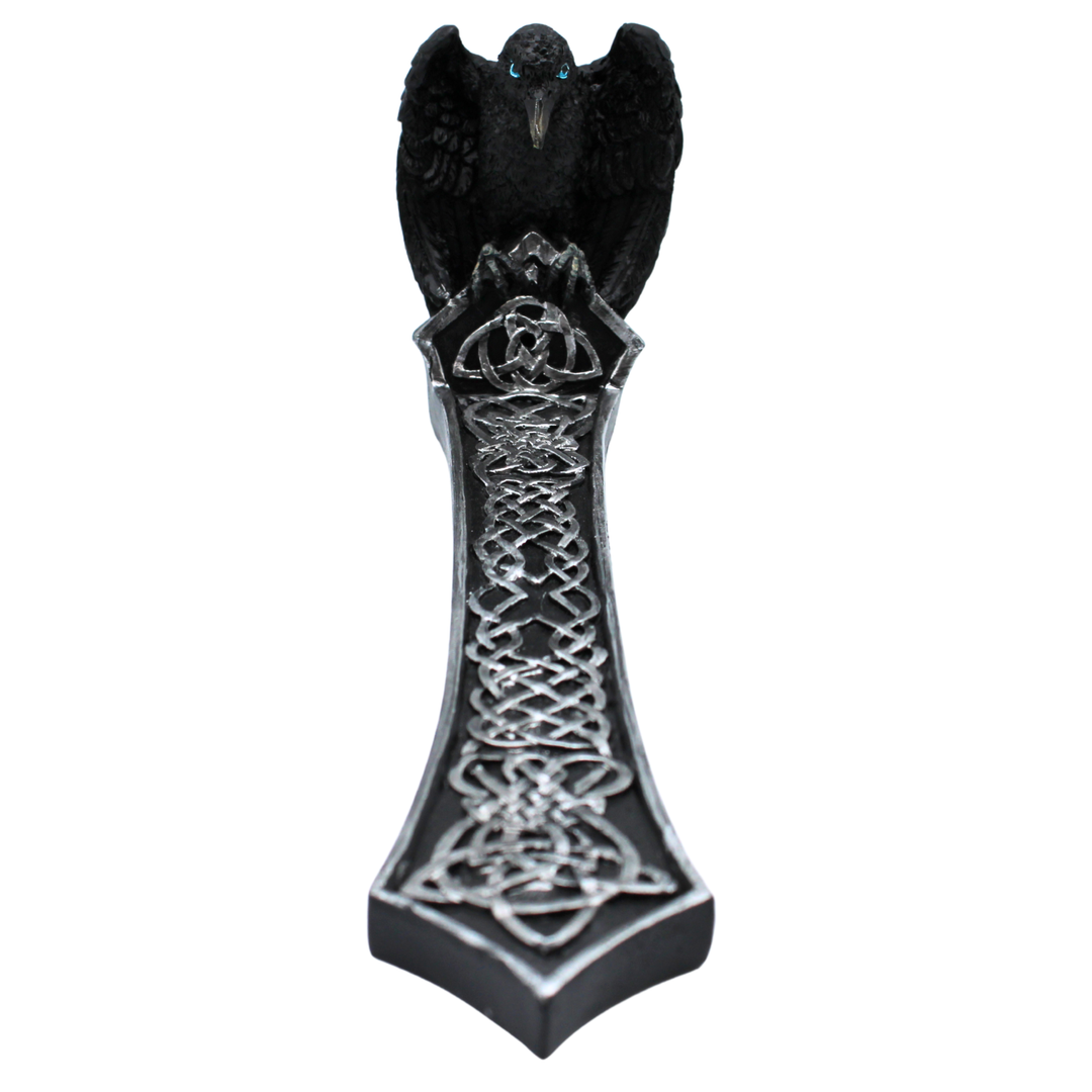 Celtic Raven Incense Boat