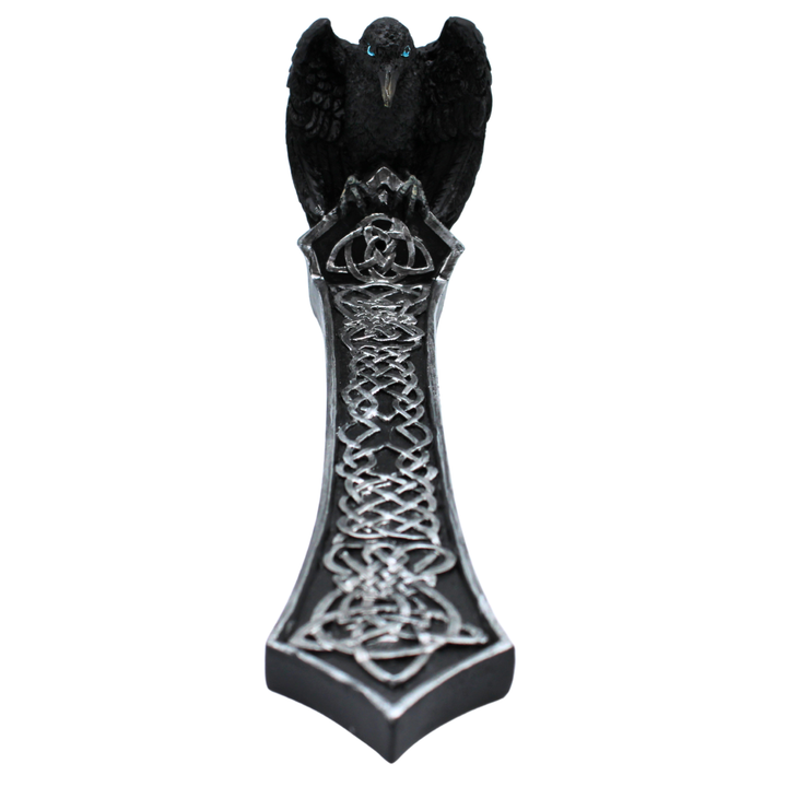 Celtic Raven Incense Boat