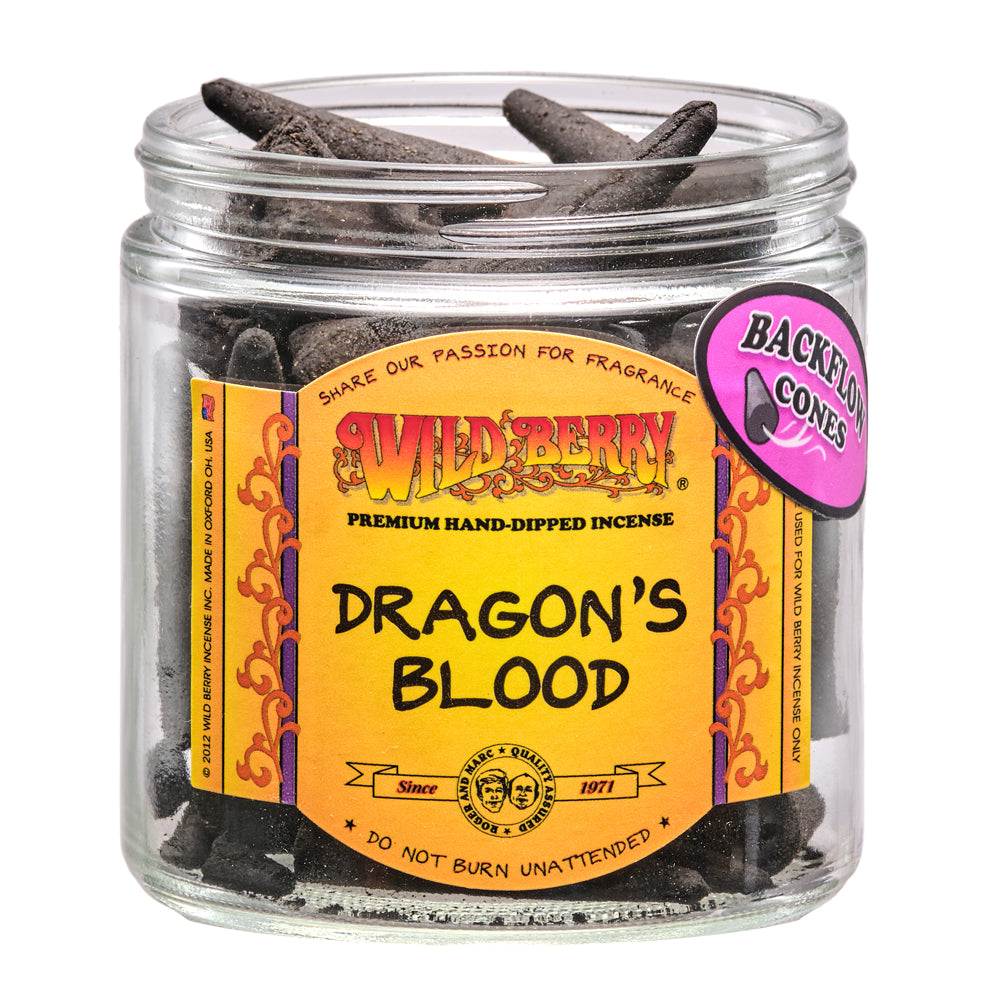 Dragon's Blood Backflow Cones – Wild Berry Incense