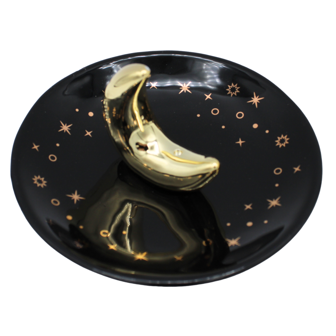 Ceramic Moon Incense Plate