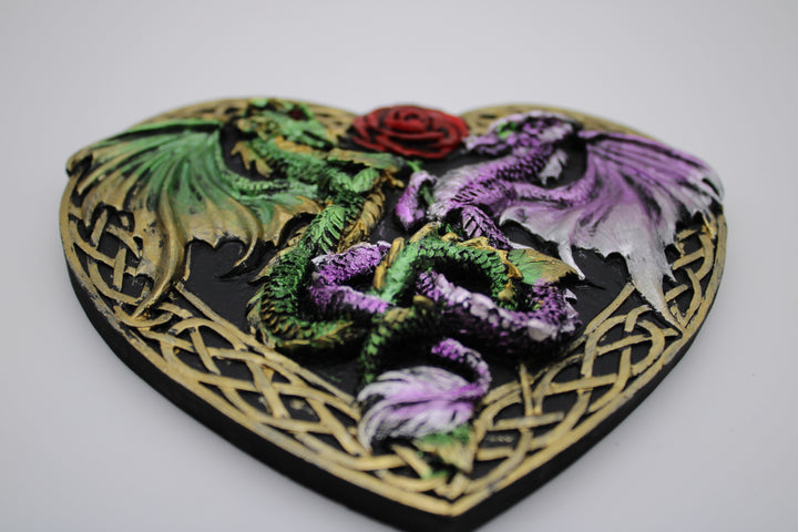 Double Dragon Heart Incense Burner