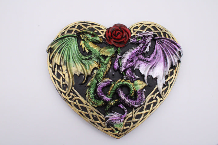 Double Dragon Heart Incense Burner