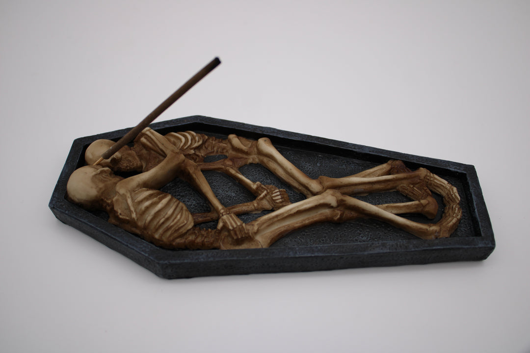 Skeleton Casket Incense Burner
