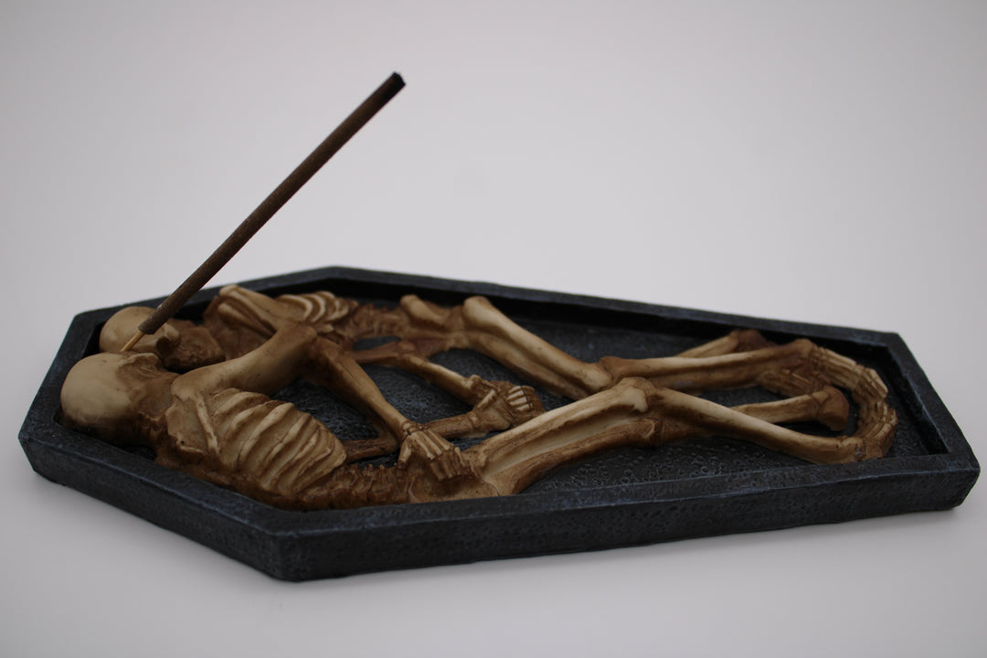 Skeleton Casket Incense Burner