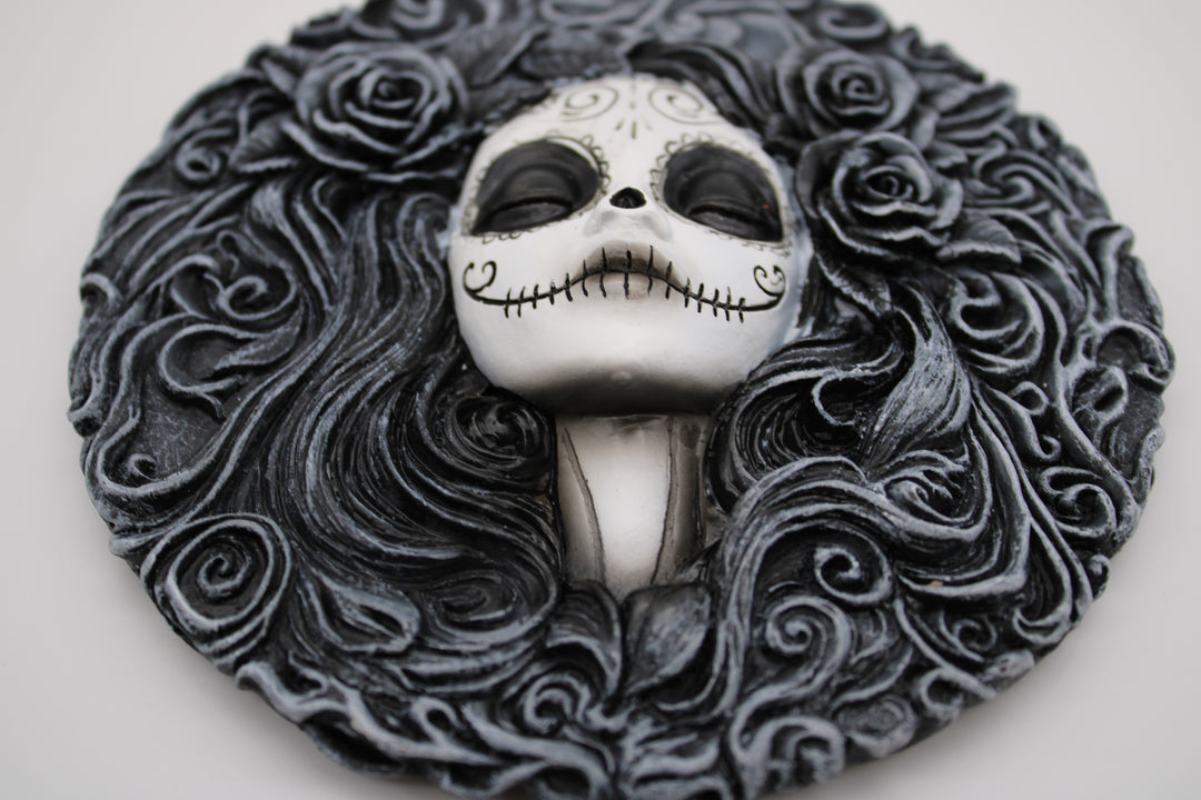 Day Of The Dead Round Incense Burner