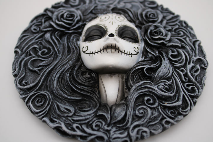 Day Of The Dead Round Incense Burner