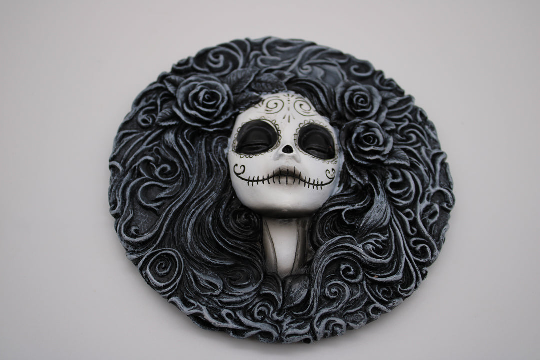 Day Of The Dead Round Incense Burner
