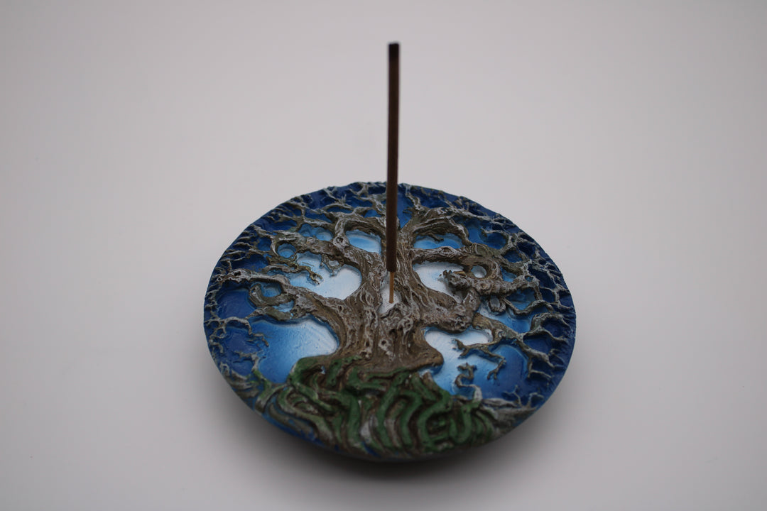 Blue Tree Of Life Incense Burner