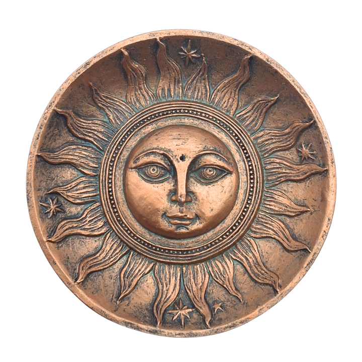 Bronze Sun Incense Plate