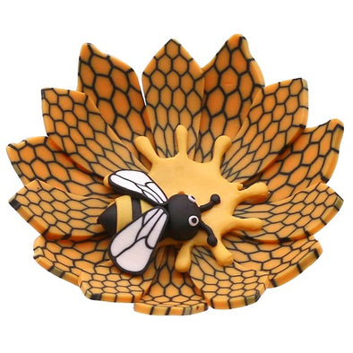 Fimo Round Honey Bee