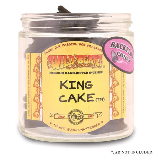 King Cake Backflow Cones Wild Berry Incense
