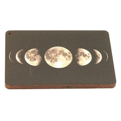Wooden Square Moon